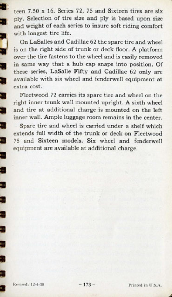1940 Cadillac LaSalle Data Book Page 16